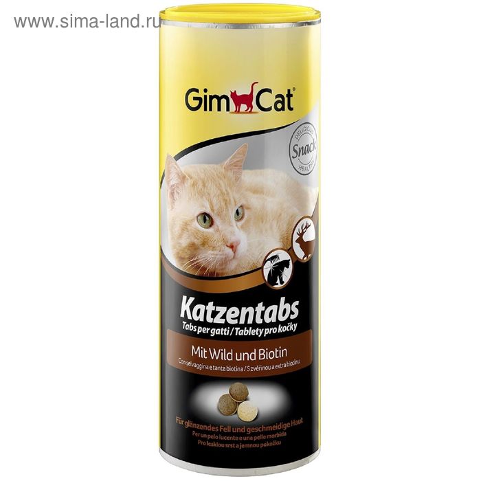 Лакомство для кошек Gimcat с дичью, 710 шт, 425 г - Фото 1