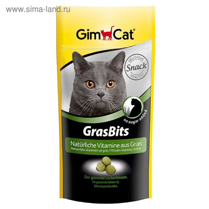 Лакомство для кошек Gimcat "Грасбитс" с травой, 40 г - Фото 1
