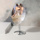 Зеркало настольное «Овал», зеркальная поверхность 13,5 × 17,5 см, цвет серебристый - Фото 3