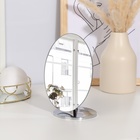 Зеркало настольное «Овал», зеркальная поверхность 13,5 × 17,5 см, цвет серебристый - Фото 7