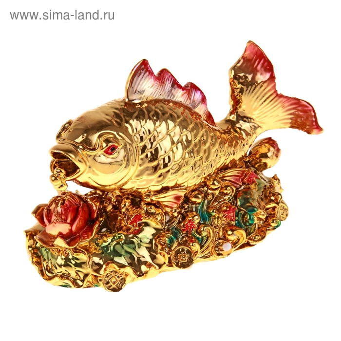 Код богатства рыбы. Рыбка Арована фен шуй. Рыбка Арована талисман. Золотая рыбка Арована статуэтка. Рыба Арована символ богатства.