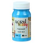 Краска акриловая Matt 100 мл ТАИР Acryl hobby Матовый 0301085 Голубой - Фото 1