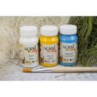 Краска акриловая Matt 100 мл ТАИР Acryl hobby Матовый 0301085 Голубой - Фото 3