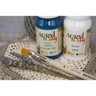 Краска акриловая Matt 100 мл ТАИР Acryl hobby Матовый 0301085 Голубой - Фото 10