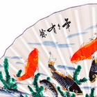 Веер бамбук, текстиль h=90 см "Карпы" белый - фото 23611757