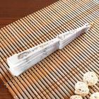 Веер h=21 см "Пайетки", белый (комплект 10 шт) - фото 26006627