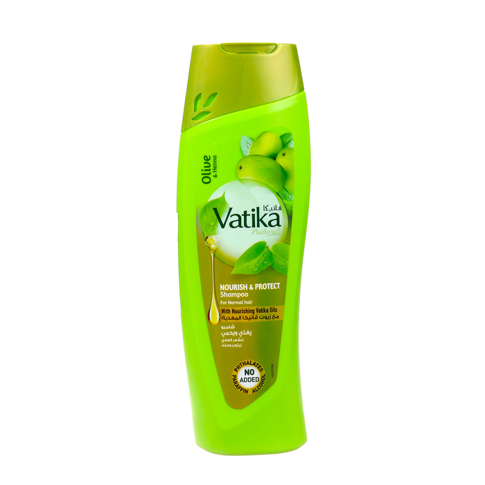 Шампунь для волос Dabur VATIKA Naturals Nourish & Protect, питание и защита, 200 мл - Фото 1