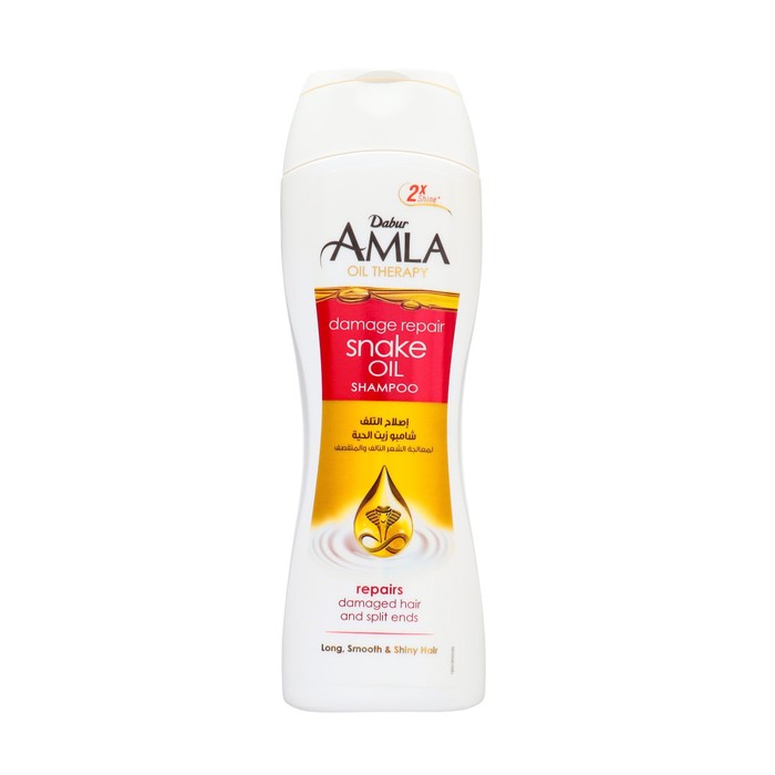 Крем-шампунь Dabur Amla Nourishment Snake Oil Creme Shampoo для секущихся волос, 400 мл - Фото 1