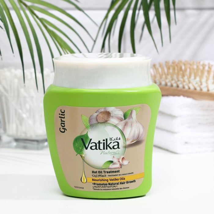 Маска для волос Dabur Vatika Garlic для ломких и выпадающих волос, 500 г - Фото 1