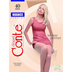 Колготки женские капроновые, CONTE ELEGANT NUANCE 40 ден, цвет натуральный (natural), размер 3 1907116