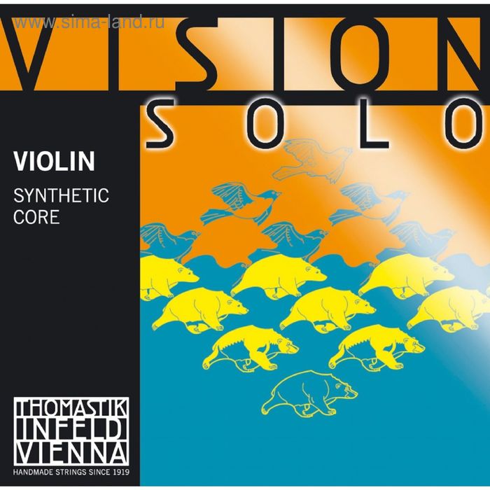 Струны для скрипки  Thomastik VIS100 Vision Solo 4/4, среднее натяжение - Фото 1
