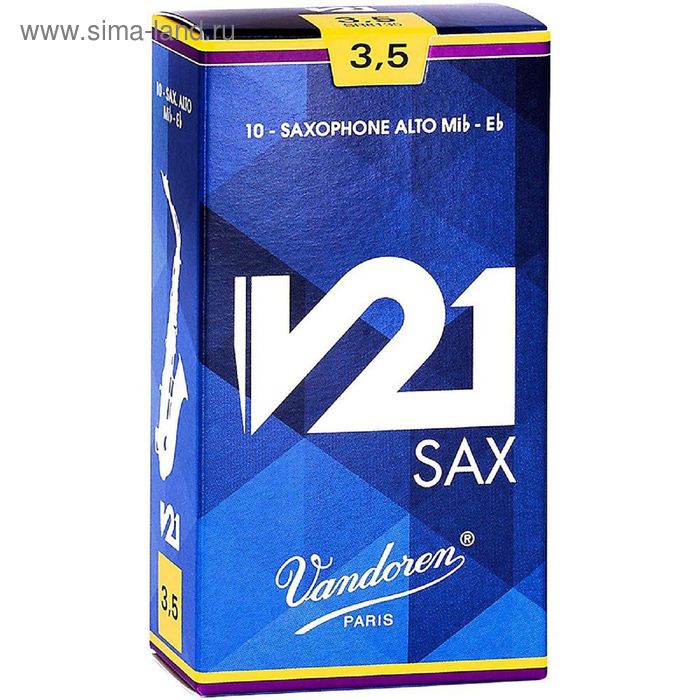 Трости для саксофона альт Vandoren SR8135 V21, размер 3.5, 10шт - Фото 1