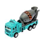 Машина инерционная "Бетономешалка", цвета МИКС, в пакете - фото 24227026