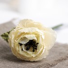 Искусственный цветок "Анемоним" белый 26 см - Фото 2