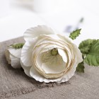 Искусственный цветок "Королевская роза" белая 25 см - Фото 2
