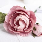 Искусственный цветок "Королевская роза" светло-розовая25 см - Фото 2