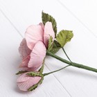 Искусственный цветок "Королевская роза" светло-розовая25 см - Фото 3