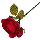 Искусственный цветок "Королевская роза" малиновая 25 см - Фото 4