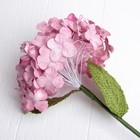 Искусственный цветок "Гортензия" розовая 43 см - Фото 3