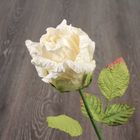 Искусственный цветок "Роза Леди" белая 43 см - Фото 3