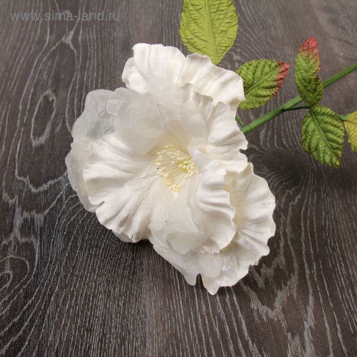 Искусственный цветок "Роза сказочная" белая 70 см - Фото 1