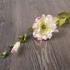 Искусственный цветок "Эустома" белая с розовым 82 см - Фото 1