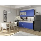 Кухонный гарнитур Алиса, 1600 мм, цвет лагуна - Фото 3