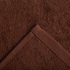 Полотенце махровое Экономь и Я 30х60 см, цв. шоколад, 100% хл, 320 г/м² - Фото 3