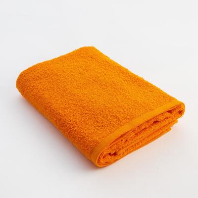 Полотенце махровое Экономь и Я 50х90 см, цв. оранжевый, 340 г/м²