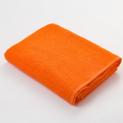 Полотенце махровое Экономь и Я 70х130 см, цв. оранжевый, 320 г/м²