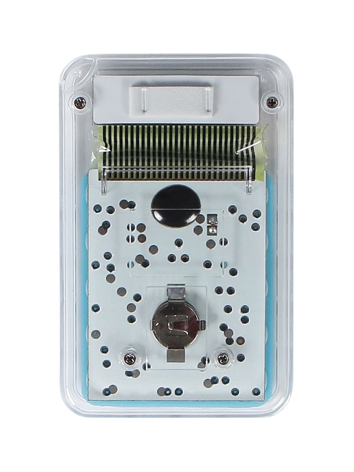 Калькулятор настольный 8-разрядный, KS-005, прозрачный корпус, синие кнопки - фото 51860757