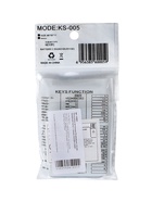 Калькулятор настольный 8-разрядный, KS-005, прозрачный корпус, синие кнопки 259681