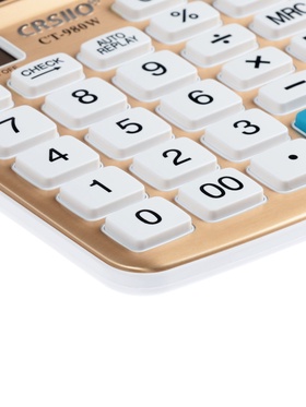 Калькулятор настольный 12-разрядный CT-980W, корпус золотистый