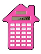 Калькулятор настольный «Домик» 8-разрядный, малиновый - Фото 1