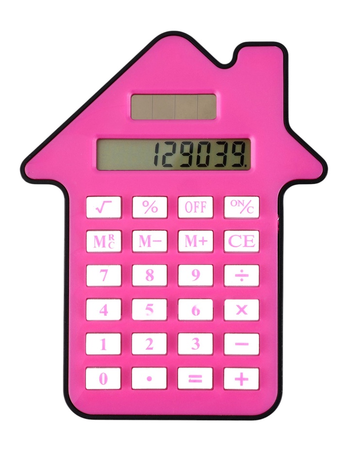 Калькулятор настольный «Домик» 8-разрядный, малиновый - Фото 1