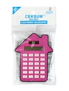 Калькулятор настольный «Домик» 8-разрядный, малиновый - Фото 5