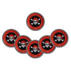 Тарелка одноразовая бумажная «Пиратская» (18 см), на Хэллоуин - Фото 2