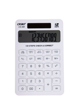Калькулятор настольный 12-разрядный CS-588 корпус белый 259704