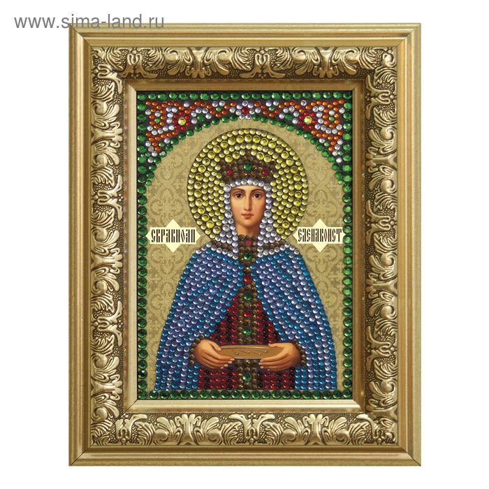 Набор для создания иконы из страз "Святая Елена", полное заполнение - Фото 1