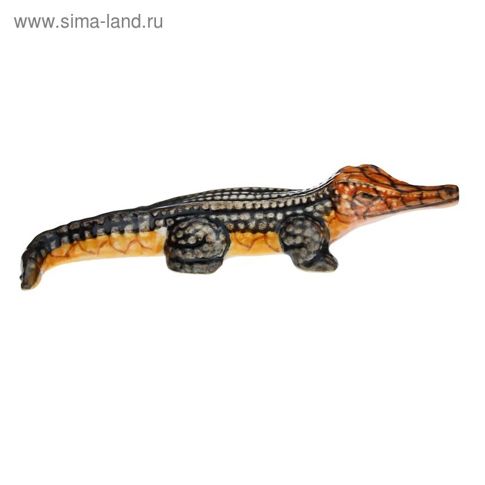 Сувенир керамика "Крокодильчик" 1х7,5х1,5 см - Фото 1