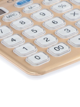 Калькулятор настольный 12-разрядный SDC-3822C, корпус золотистый