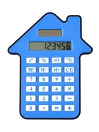 Калькулятор настольный «Домик», 8-разрядный, голубой - Фото 1