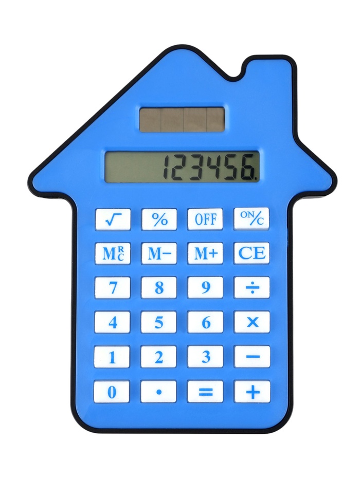 Калькулятор настольный «Домик», 8-разрядный, голубой - Фото 1