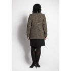 П/пальто женское размер 42, цвет черно-бежевый 1526 - Фото 2