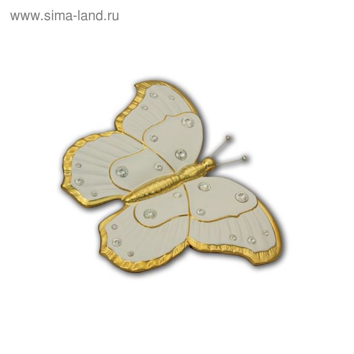 Декоративное изделие «Бабочка», 24х33 см, белая - Фото 1
