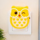 Ночник RISALUX «Совенок», 0.1 Вт, 220 В, сохраняет энергию, 7.5×7.5×3.7 см, МИКС - Фото 4