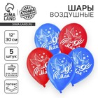 Воздушный шар латексный 12" «9 Мая», голубь, 5 шт. - Фото 1