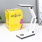 Настольная лампа складная «Современный» 30хLED от батареек/USB бело-черный 24×7×12.5 см - Фото 14