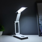 Настольная лампа складная «Современный» 30хLED от батареек/USB бело-черный 24×7×12.5 см - Фото 3