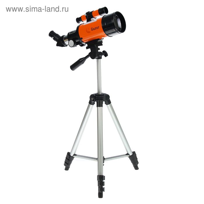 Телескоп настольный 70х300 оранж 54*38см - Фото 1